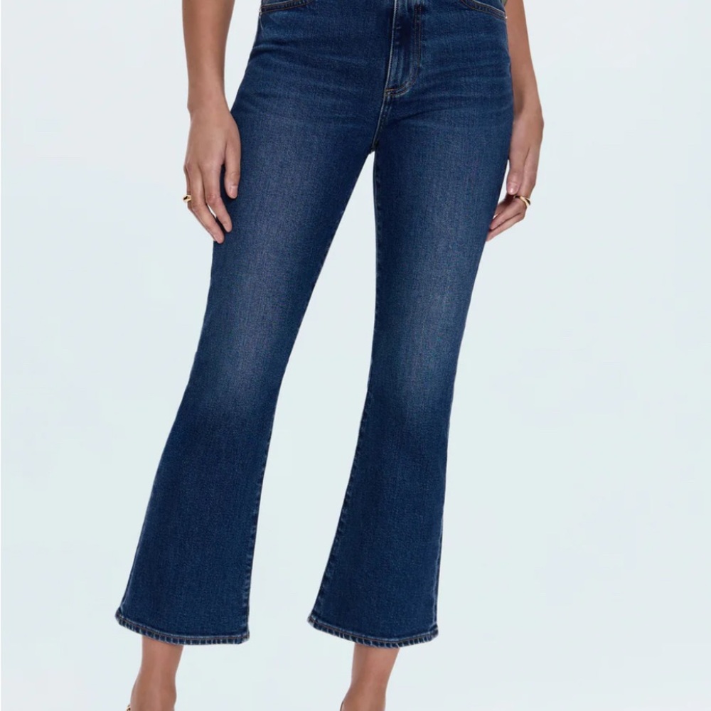 Pistola Lennon High Rise Crop Boot Denim